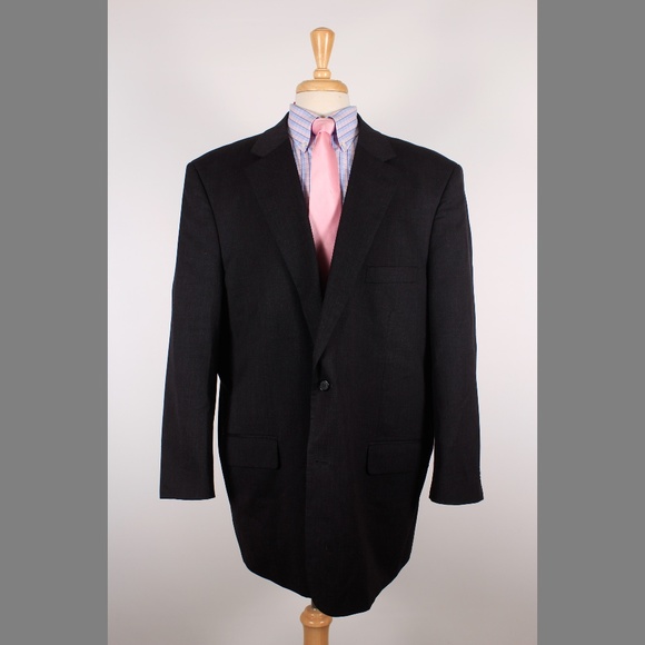Oak Hill Other - #OakHill 52R Gray Solid Cotton 2B Sport Coat 66-A